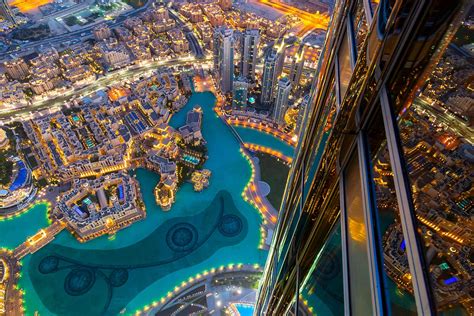 View From Burj Khalifa At Night