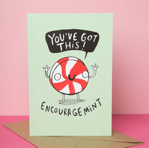 'encouragement' Greeting Card By Katie Abey Design | notonthehighstreet.com