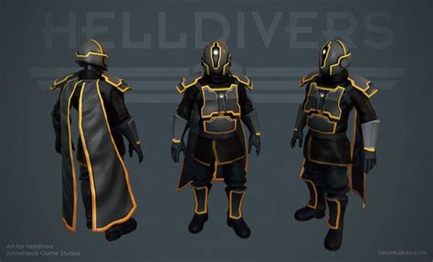 helldivers 3d model by oskar kuijken | Character design, Fantasy ...