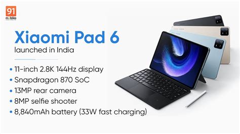 Xiaomi Pad 6 launched in India: price, specifications, availability