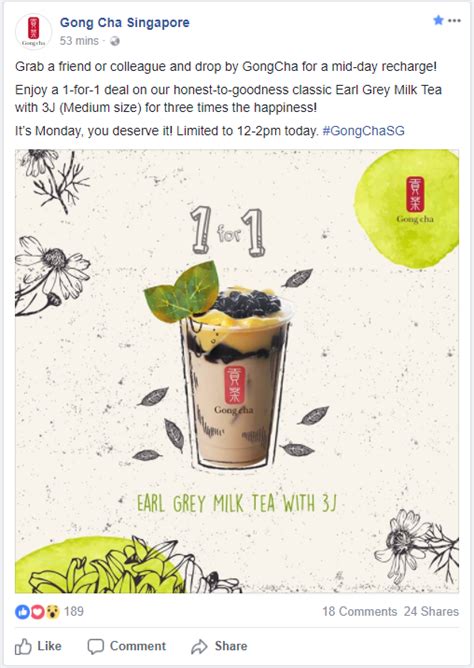 Gong Cha to offer 1-for-1 Earl Grey Milk Tea with 3J on 4 December 2017 ...