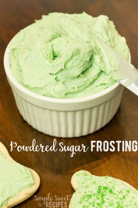 4-Ingredient Powdered Sugar Frosting ~ Simple Sweet Recipes