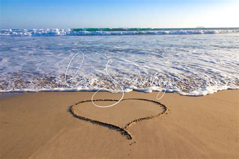 Beach Heart in the Sand - Etsy