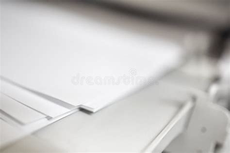 Laser Jet Digital Printer Printing Paper Stock Photo - Image of ...