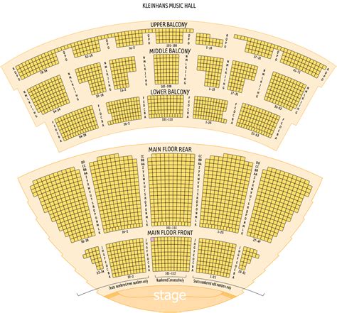 Seating Chart - Kleinhans Music Hall