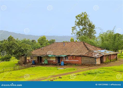 Indian Traditional Village House in Konkan Region Near Varandhaghat ...