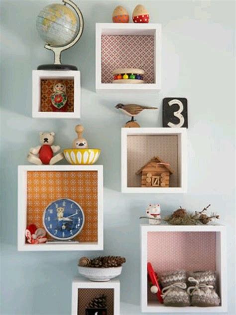 Knick-knack boxes (store/display) *wallpaper/fabric as decorative ...