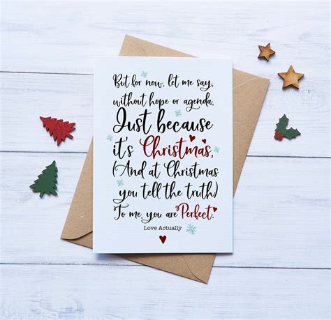 Romantic Christmas Card Wife Christmas Card Husband - Etsy Ireland