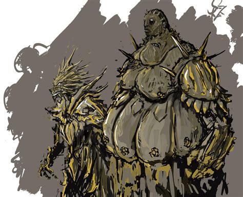 Ornstein and Smough by Halycon450 on DeviantArt