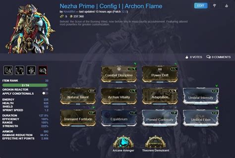 The Archon Flame | Nezha with Archon Vitality : r/Warframe