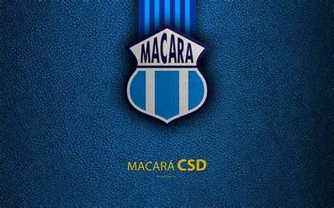 Download wallpapers CSD Macara, 4k, leather texture, Ecuadorian ...