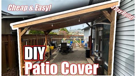 Budget Friendly DIY Patio Cover - YouTube