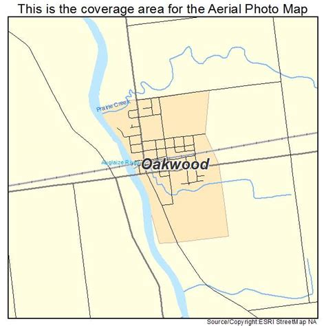 Aerial Photography Map of Oakwood, OH Ohio