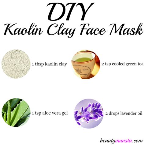 DIY Kaolin Clay Face Mask Recipe - beautymunsta - free natural beauty ...