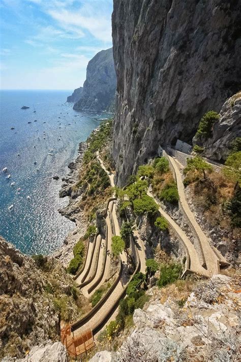 Via Krupp | Famous streets of the island of Capri, Italy