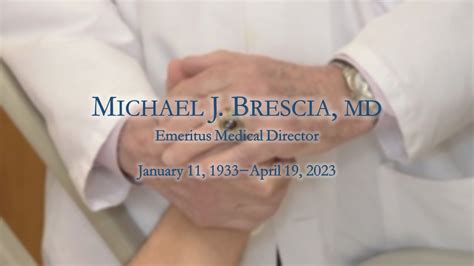 Celebrating the Life of Dr. Michael Brescia - YouTube