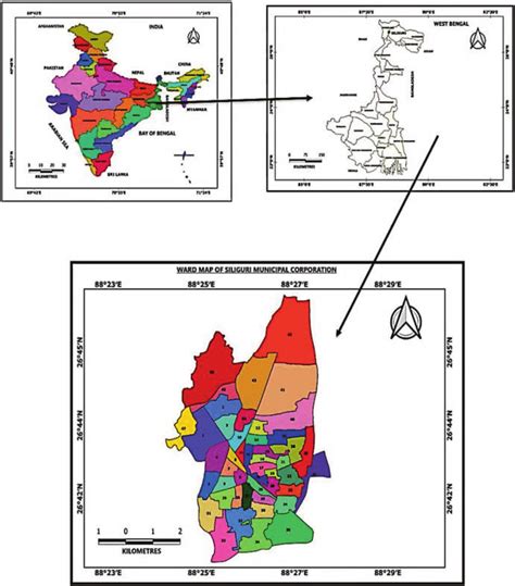 1 Location map of Siliguri Municipal Corporation area | Download ...