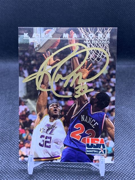 KARL MALONE SIGNED AUTO 1992 SKYBOX TEAM USA BASKETBALL CARD #54 | eBay