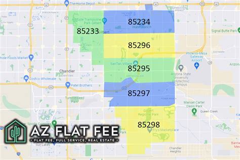 Gilbert Arizona Zip Code Map - AZ FLAT FEE