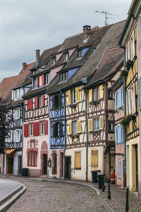 Colmar village in Alsace editorial stock photo. Image of little - 144178483