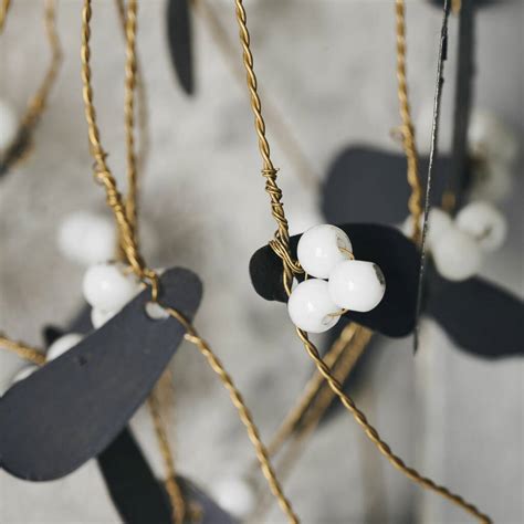 Mistletoe Hanging Decoration In Black By Idyll Home ...