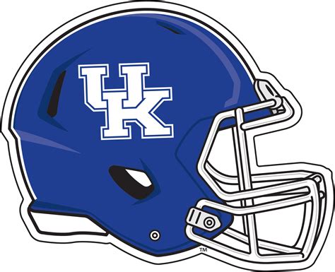 University of Kentucky Football Helmet Logo Decal Sticker [White - 6 ...