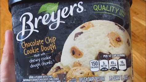 Breyers Ice Cream - Chocolate Chip Cookie Dough Unboxing - YouTube