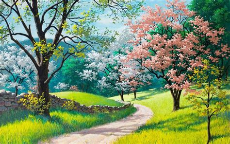 Easy Watercolor Paintings Of Spring Landscapes at GetDrawings | Free ...