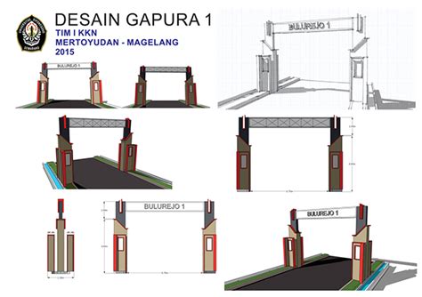 Baru 23 Desain Gapura Desa Motif Minimalis