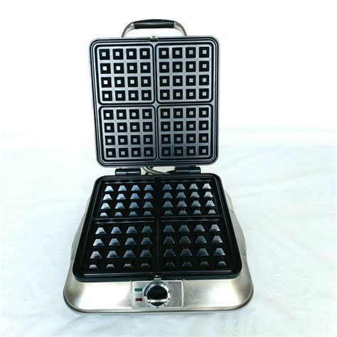 Cuisinart 4-Slice Belgian Waffle Maker Iron WAF-4B Stainless ...