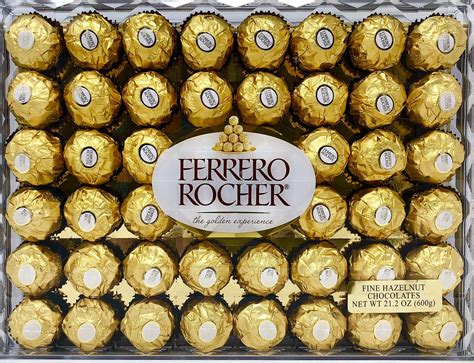 Buy Ferrero Rocher Fine Hazelnut Chocolates, Chocolate Gift Box, 48 ...