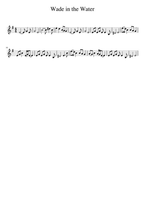 Wade in the Water Sheet music for Piano (Solo) Easy | Musescore.com