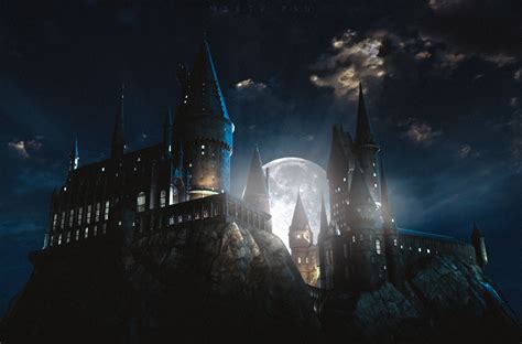 Hogwarts Night Wallpaper | Harry Potter | Harry potter wallpaper ...