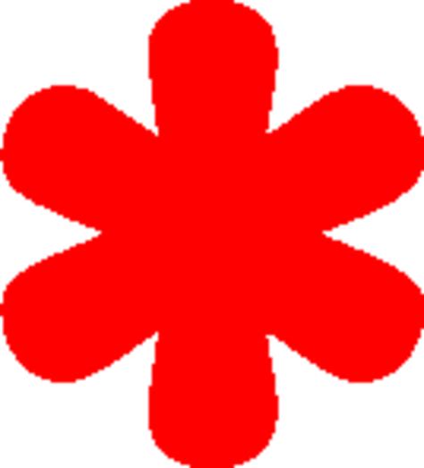 Red Asterisk Icon at Vectorified.com | Collection of Red Asterisk Icon ...