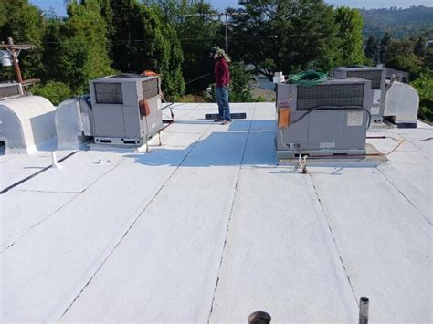 What are the material options for coating a flat roof?