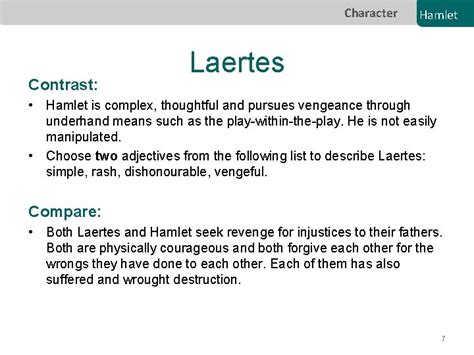 Hamlets Character 1 Character Analysis 1 Character Hamlet