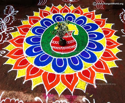 Pongal Rangoli Kolam Simple : Courtesy of jyoti mahajan kale‎. - Triationy