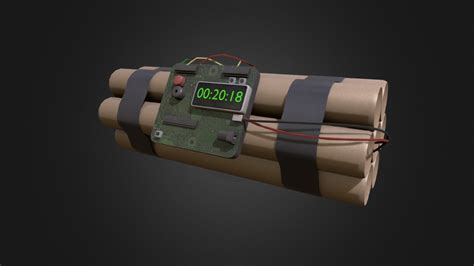 Simple C4- Bomb - Download Free 3D model by Blender3D [dacf985] - Sketchfab