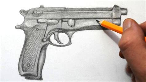 Simple Gun Drawing at GetDrawings | Free download