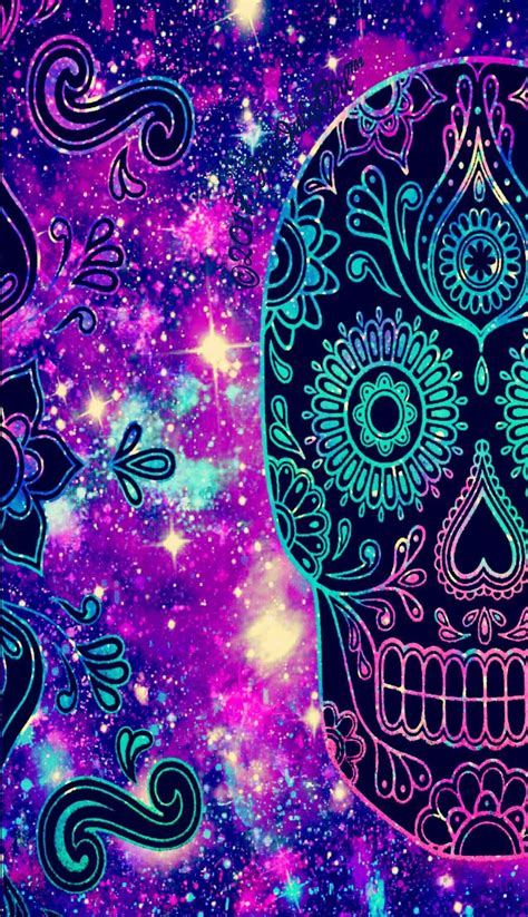 Download Colorful Skull Wallpaper | Wallpapers.com