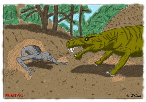 Primeval - Future Predator vs Gorgonopsid by The-ARC-Minister on DeviantArt