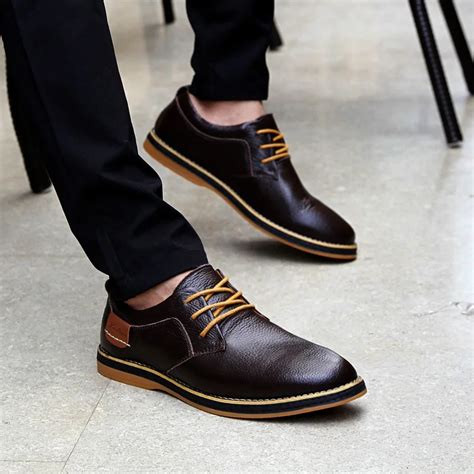 New leader male shoe leisure shoes fashion men Oxford work dress shoes ...