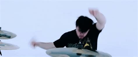 Rock And Roll Aggressive Drum Playing GIF | GIFDB.com