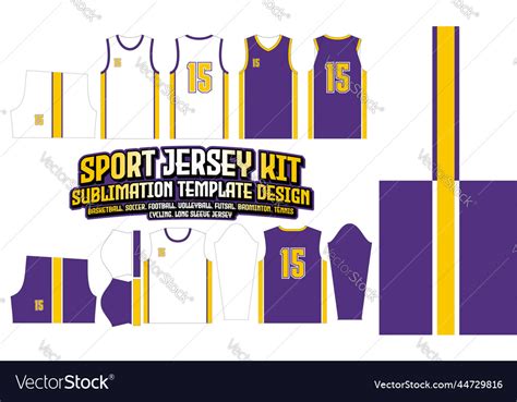 La lakers jersey design template pattern 178 Vector Image