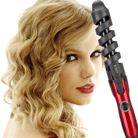 2018 New Ceramic Barrel Magic Spiral Curling Iron Electric Hair Curler ...