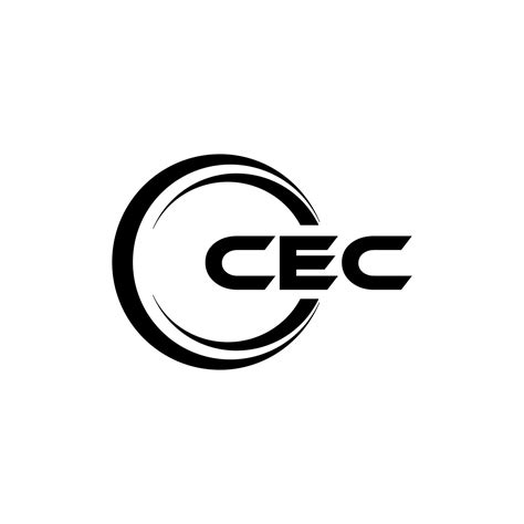 CEC letter logo design in illustration. Vector logo, calligraphy ...