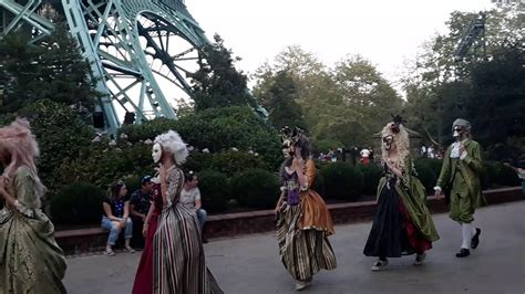 Masquerade Party Parade at Kings Dominion Halloween Haunt 2019 - YouTube