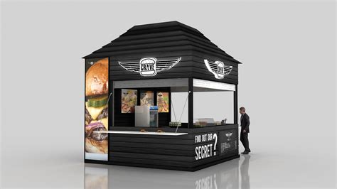 Crave burger kiosk :: Behance