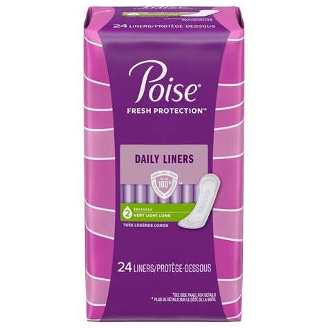 Poise Daily Liners - Very Light - Long - Shop Pads & Liners at H-E-B