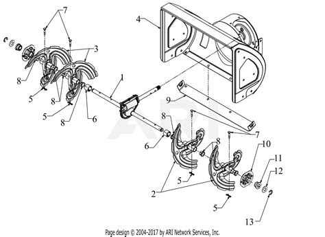 Mtd Snowblower Auger Parts Diagram